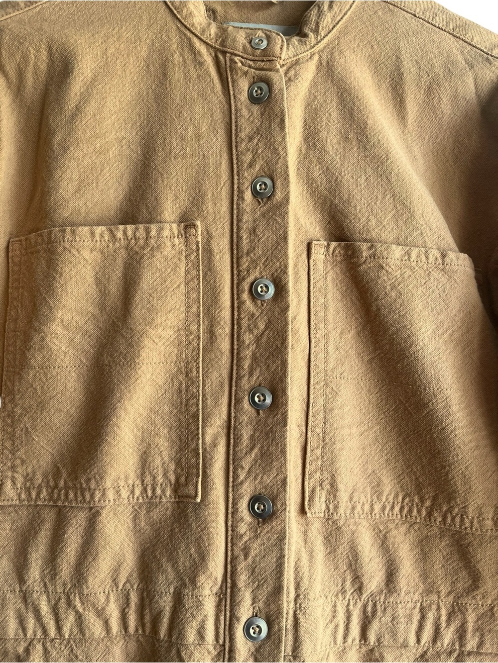 Everlane Canvas Organic Cotton Coverall Mustard S - Picture 4 of 16